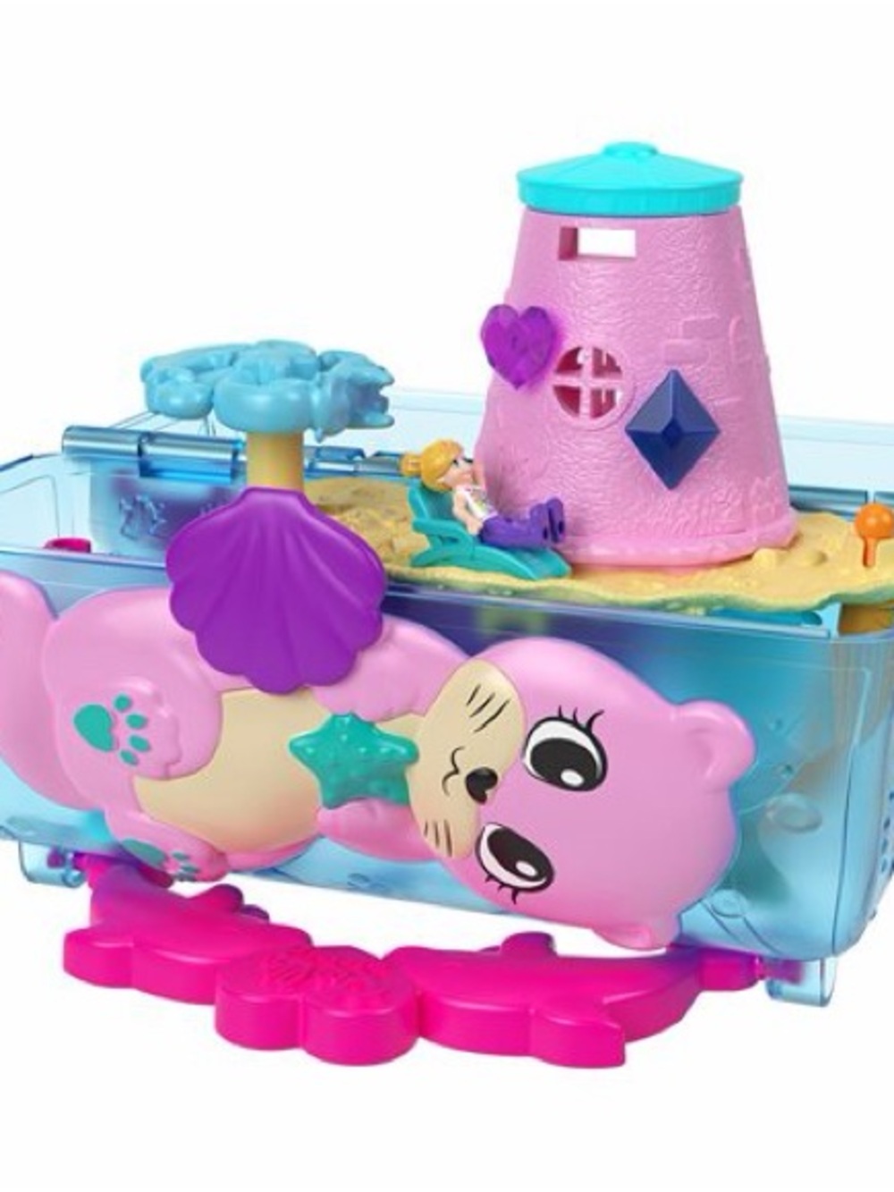 Polly Pocket Sparkle Cove Adventure Island Treasure Chest Playset     girls toys